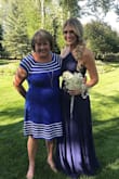 Bought this for my best friend's wedding and wow, would not have chosen another a dress! Was so flattering and got so many compliments! I would've gotten a Small, as I did lose some weight, but Medium still worked as I could tighten it with the straps! - Shannon P.
