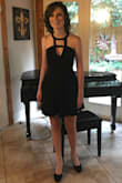 Awesome dress overall: flattering fit and good material. Only issue is the cleavage gap shifts occasionally especially in car rides. This can, however, be easily fixed like with any other shifting dress. - Mary A.