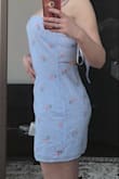 I really wanted to like this dress but to me it's just too short. In general really cute dress. I'm 5'7" and I think it would work better for the shorter girl. - Aneta C.