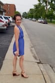 I turned heads no matter where I went. It was a hot dress. I wore it for a night out in 90 degree heat and it was so light and comfortable! I did wear fashion tape for my chest. It's a bit baggy for my chest. - Corinne