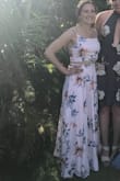 Usually I get an extra small, but I went small in this dress and it was perfect. Had to get it hemmed though. I got SO many compliments when I wore it to a beach wedding and felt absolutely stunning. The seamstress loved how full the skirt is. Light material so it was cool in the hot Dominican sun! - Lauren B.