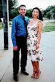 Absolutely love this dress! So pretty. I ordered a medium based on other reviews. I did not wear a bra.....you could try strapless but I thought the back went to low and it would show. I did have to have the straps shortened so they wouldn't slide off all the time. Otherwise it was Perfect! - HOLLY E.