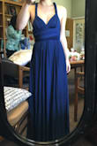 Needs to be steamed! I tried hanging out the wrinkles with no luck. The dress was flattering on all different body types since we could tie it as we please. - Stephanie E.