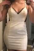 I would have kept this dress for my bachelorette if it wasn't for the weird sew job on the breasts. the outer layer was poking out and wrinkled. I tried it with a bra (maybe I wasn't filling it enough), still an issue. On it's way back to LuLu's now. - Tara K.
