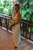 I loved this dress so much I got married in it! I had to have it taken in slightly at the underarm area but other than that it fit perfectly! - Jill H.