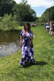 This dress fit perfectly & I received compliments all day. It was perfect for my birthday trip to the wineries. The only thing I would say is the dress is long so if you are around my height expect to wear heels/wedge. - Nicole D.