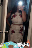 Beautiful dress and since it's a two piece I can use the top on with some shorts or other bottoms, very cute and comfortable. I love it.
The top isn't that see thru so just some cover ups and your good. - Olga O.