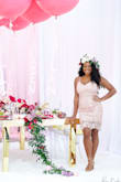 Wore this dress for my bridesmaid proposal and I'm obsessed! I'm always a medium in lulus dresses and this one fit just right. I love lace and blush, so this dress was a perfect combo of the two. - Chudney R.