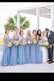 Used this as bridesmaids dress for my cousin's wedding on the beach in May! The slate color is so perfect for the occasion. All the girls looked amazing! Had to get it hemmed and got bra cups sewn in (very thin and kind of see through in the bust)! The cups worked but I need more support for my chest so this next time will be getting sticky boobs. Loved it so much I ordered it in black for a summer formal wedding! - STEPHANY M.