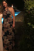 I'm obsessed with this dress. It's stunning. Perfect for attending a spring wedding, and I will definitely be wearing it for the opera and my less-conservative gigs due to open back (opera singer here). Could totally rock this with no bra since the dress is lined and patterned; I wore with sticky bra. Note: it is rather long. I'm 5'9", and with two-inch heels it was still a little long for me, noticeable while walking. Overall, this dress is way beautiful and high-quality, which makes it a total steal at this price. - Erin A.