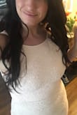 I really like this dress. I bought it for a wedding but my husband said it looked too close to white so I haven't worn it yet. I love it and cannot wait to wear it somewhere. It fits nice and is feminine and pretty. It does look white in photos. - Angela Y.
