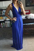 Got this dress for a wedding. Love that you can change the look of it. Soft material and great quality! I really like this dress! I would not hesitate to buy!! - Nikita C.