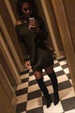 Love this dress! I wear it with over the knee boots and it's sexy! - Janet C.