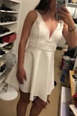 This dress looked so good and I got so many compliments. I had to wear it with out a bra (because it wouldn't zip with it) but it still looked amazing. - Stephanie K.