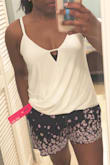 Absolutely love this top. Definitely not a cheap material. I can't wait to wear it. - Marsha P.