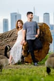 I was hesitant to get this but my fiance kept insisting and I'm SO GLAD that he made me do it. This dress is super stunning, I've been getting so many compliments on it. I wore it to my engagement shoot and the photos came out beautifully. Even our photographer made a comment about the dress. Highly recommended. Can be casual or super dressy. - Setareh N.