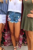 I LOVEEEE these shorts and they are now my go-to pair. They are a bit short in the back (no cheeks show, but they sometimes ride up when you are walking), but whatever, embrace it! :) - Stephanie H.