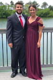 This dress was awesome! I wore it to my brother's wedding and I got soooo many compliments! Was just a little small but it worked out great! The color was great and I love this dress. Can't wait to wear it again! - Sarah D.