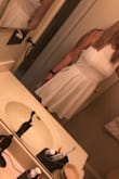 Cute dress a little more modest it's a couple inches longer than finger tip length. - Haylei P.