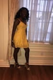 This dress is so comfortable and can be dressed up or down. I love the fit, it's a bit short, but not too short. I love the lace detail and how it flares out. Makes your body look amazing. - Bermuda P.