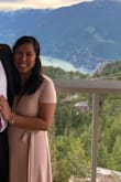 Wore this dress to my sister's wedding on top of a mountain. The dress is more on the casual/plain side, and I wish I went with a fancier dress. I'm 4 months post partum, and I picked this dress because it provided easy access for breastfeeding and was comfortable. It was a little tight in the sleeves for me, and I probably needed to size up. The dress was also a little see through. - Thesalee H.