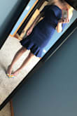 I bought this dress for my cousin's wedding. Right when I saw it online I thought it was so different than any dresses I was looking at. Fits perfect and lays just right, right above my knees. - Kristina B.