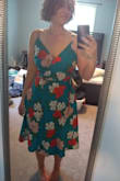I had added this dress to my last order as an after thought, but it wound up being my favorite of the lot. I didn't want to take it off after trying it on. It's so bright and colorful, and soooo comfortable. The fact that it's a wrap dress just adds to it's functionality. As someone else commented, just do yourself a favor and buy this dress, you will not regret it! - Kimberly D.