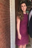 I absolutely love this dress! The lace detail is beautiful! Bought the XS and Small however he XS was a little too tight for my chest area. The small fits me perfectly! Wore it to a wedding and everyone loved it! - Brittany P.