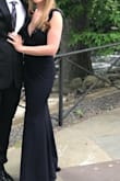 Recently wore this to a black tie optional wedding and received so many compliments! The dress fit perfectly and I didn't even need to wear a bra (which I don't say very often). I will say the material is very thick which made it a bit warm for a June wedding but it also made it feel a bit more structured. - Kaitlyn W.