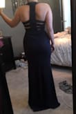 The dress is long on me (as are all Lulus dresses), but it's a great fit and very flattering. - Jill S.