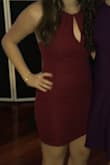 I love this dress sooo much! I wore it to a banquet and it fit perfectly and was comfortable the whole time as well! I didn't have to do any sort of adjusting while I was dancing either! It isn't to short and the cleavage area gave me the perfect amount of coverage. I'm honestly obsessed with this dress it looks even better on than it does in pictures! - Amanda J.