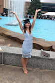 This was the perfect dress for my summer graduation! Wasn't too long or big. - Shannon W.