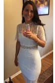 I wore this dress for my bridal shower and got so many compliments! It fit great besides being a little loose around my waist. I bought two other white dresses and jumpsuits to wear to my wedding festivities and they all are perfect. I have so many dresses from lulus and the quality is just amazing. I definitely would recommend. - Brianna N.