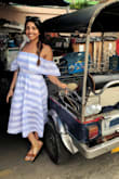 I took this dress with me on my trip to Thailand and I loved it. The material was perfect for the scorching heat and humidity. I love the cut of the dress and the sleeves were super cute. Would definitely recommend! - Sonam T.