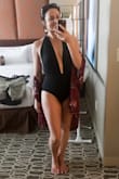 I am someone who never enjoys wearing a bathing suit due to my own insecurities. But, this one has changed everything for me. I absolutely love it and felt so confident wearing it.  It is very flattering and was snug enough in the belly area to flatten it out for me. (I have s stubborn pooch I am trying to get rid of). - Jillian R.