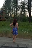 This the first backless dress that fits me in all the right ways! The fabric is flowy and great quality. Even not wearing a bra is fine as (only pasties) as the ties give enough support! I bought the same one in black immediately :) - Jaimie H.