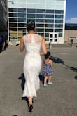 It was my daughter's first formal at the 8th grade graduation ceremony. She brightened up in the night. I can tell how happy she was... - Trinh H.