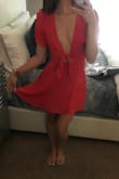 This dress is absolutely adorable. It's fun and flirty and fits so well! I was torn between an xs and sm, but I'm glad I went with the xs because I have a smaller chest. It fits perfectly everywhere else. Not too short and fits great around my waist. Definitely can be dressed down for a more casual look with sandals, but I'm excited to throw some wedges on and dress it up a bit. The material does wrinkle easily so it needs to be ironed, but other than that I love it. - Samantha G.