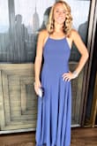 I wore this dress to a black tie event and got so many compliments! The color spoke for itself and the dress fell perfectly for me. With a long torso it can be hard to find dresses that don't "chop you in half" and this was the winner for me! - Claire F.