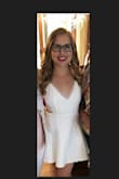 I bought this dress for my bridal shower and absolutely loved it! It has sexy appeal with the lace in the back, yet still modest to be worn around my grandma! I would highly recommend! - Shannon F.