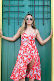 This is one of my favorite dresses from Lulus. The dress is perfect for summer and  you can dress it up or down. I really like how the fabric is very light but not see through. - Jenny O.