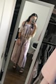 This outfit is perfect for the summer .. it's so flowy so I never got hot in it. Everywhere I went I got compliments. It's exactly how it looks in the picture. The top is a little tights but I feel like a size bigger would fit too loose. I completely love it! - Diana T.