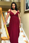 I felt amazing in this dress.  The fit was perfect. - Rhonda R.