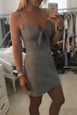 Amazing fit and so slimming! Tie in front allows you to adjust to fit perfectly. - Megan K.