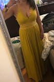 I wore it for a wedding and got so many compliments. The length was perfect with my heels on and it was so comfortable. I felt like the bell of the ball. I'll be wearing for it another wedding I'm attending this summer, I totally recommend it :) - Darisleydi S.