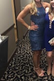 So comfy. Stunning back. Love the blue. Small fit perfectly. Could be my favorite dress I've worn to a wedding yet! - Daryn H.