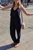 This jumper is perfect! I wore it on a walking tour on a really hot day, the fabric was really breathable and I did not get over heated at all. I wore it with flat sandals and it was totally casual but can definitely wear heels to dress it up. Very comfortable! - Marley G.