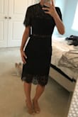 Fits so well! There is a little stretch in the fabric and it hugs all the right places. Pictures don't do it justice. - An T.