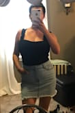 This skirt fits perfectly! Hugs the body and very comfortable! - Toni A.