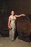 This dress is AMAZING! Light, flowy, yet flattering and sexy with the tie front and open back. Love this dress, I wish it came in more colors/patterns! - Erin O.